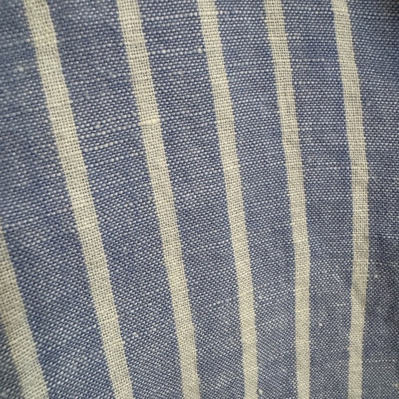 J. Crew Blue and White Linen Shirt - Picture 4 of 7